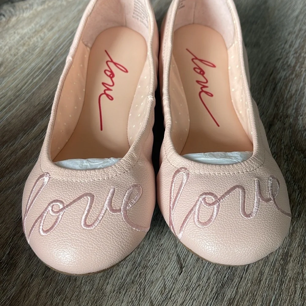 ED Ellen Degeneres Pink Ballet Flats Size 4 Medium